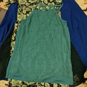 Tank top with cage back